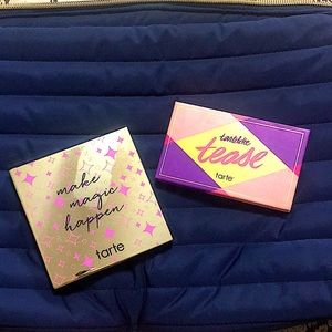 LOT OF 2 TARTE PALETTES IN MAKE MAGIC HAPPEN AND TARTELETTE TEASE LIGHTLY USED